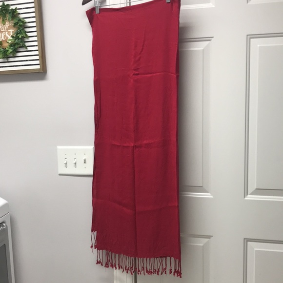 Red Scarf/Wrap - Picture 3 of 3
